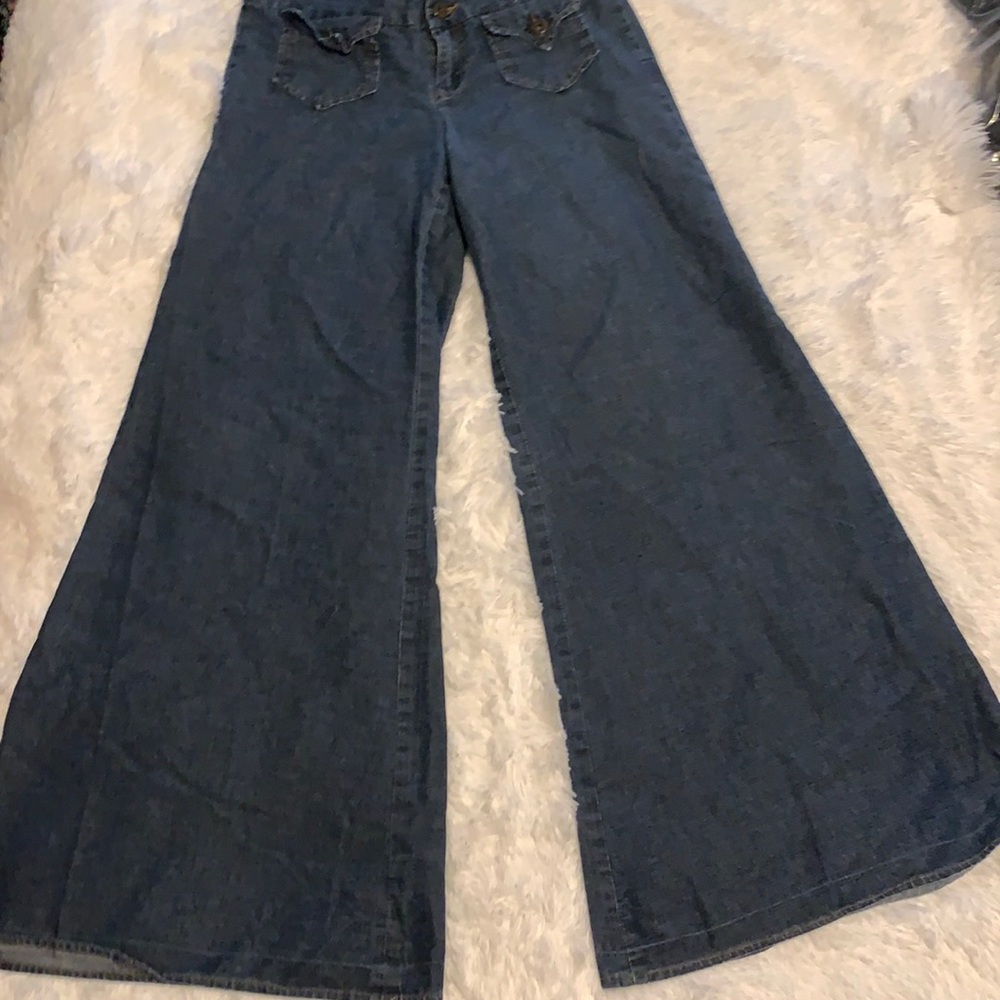 Vintage 1970’s bell bottom jeans sz.9 - Picture 7 of 12